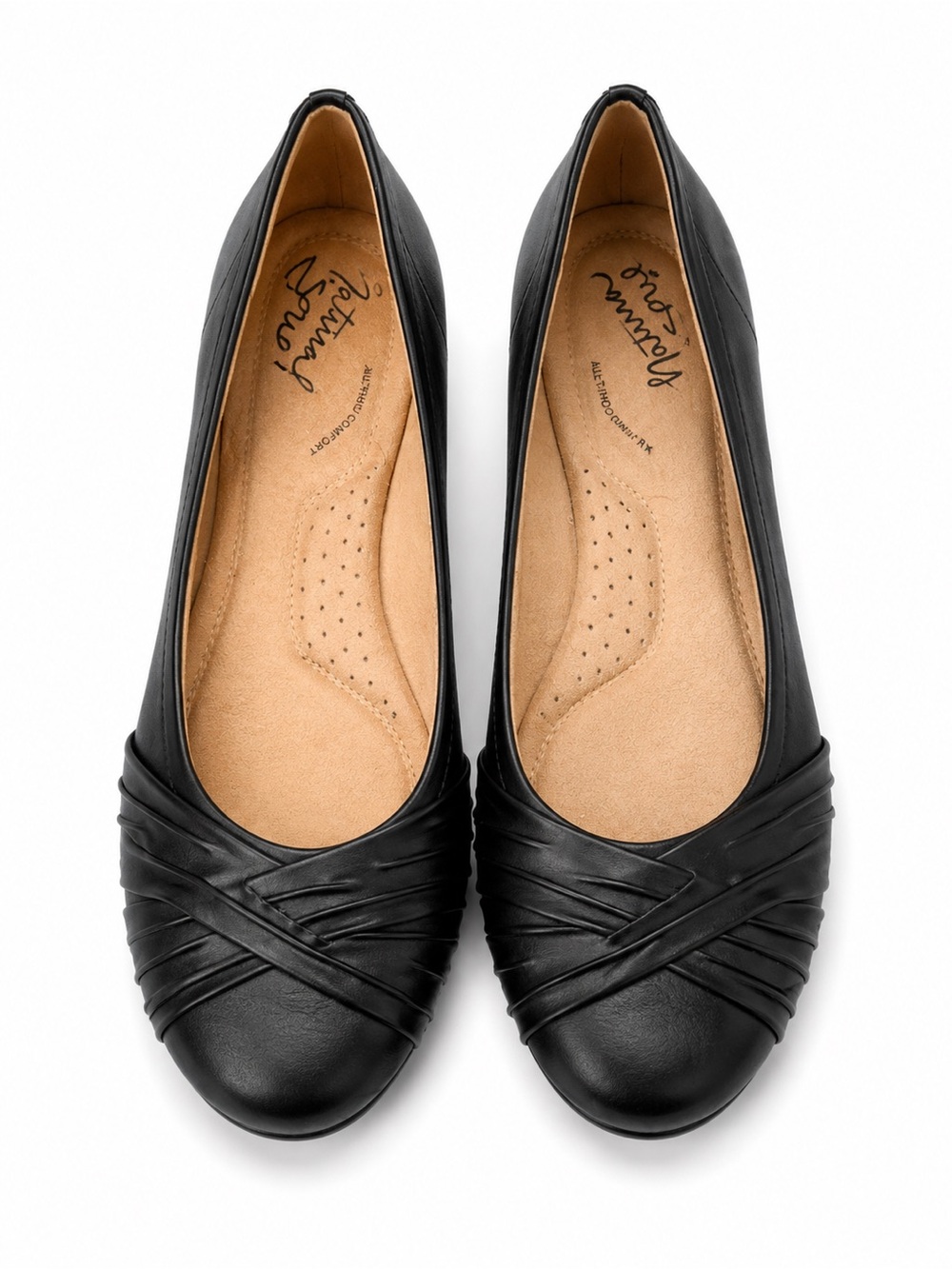 Black Toe Ballet Flats size 10